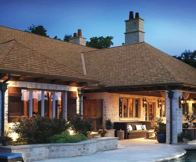 Professional roofing work